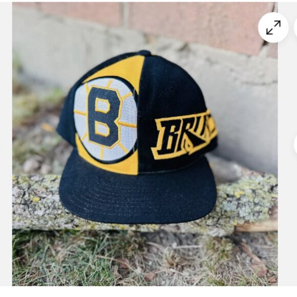 Boston Bruins Vintage Snapback hat by American Needle Light Up Logo NHL Wool - Picture 1 of 9